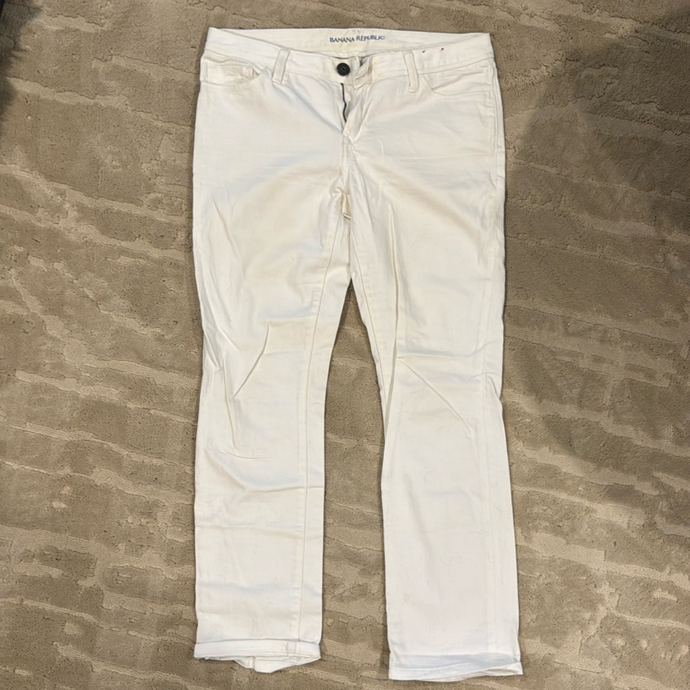 Women's Banana Republic Skinny Jeans White Size 29